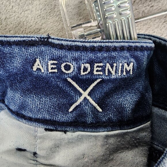 Womens American Eagle Outfitters Super Stretch Distressed Jegging Jeans Size 2 - Picture 5 of 11